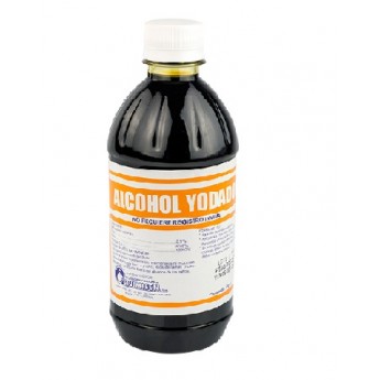 Alcohol yodado, antiseptico y  desinfectante  Quimiben 500 ml